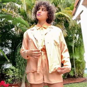 Peach Silk Jacket